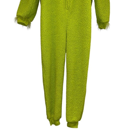 Dr Seuss The Grinch Unionsuit Pajamas PJs M Green Halloween Christmas Costume - Picture 5 of 9